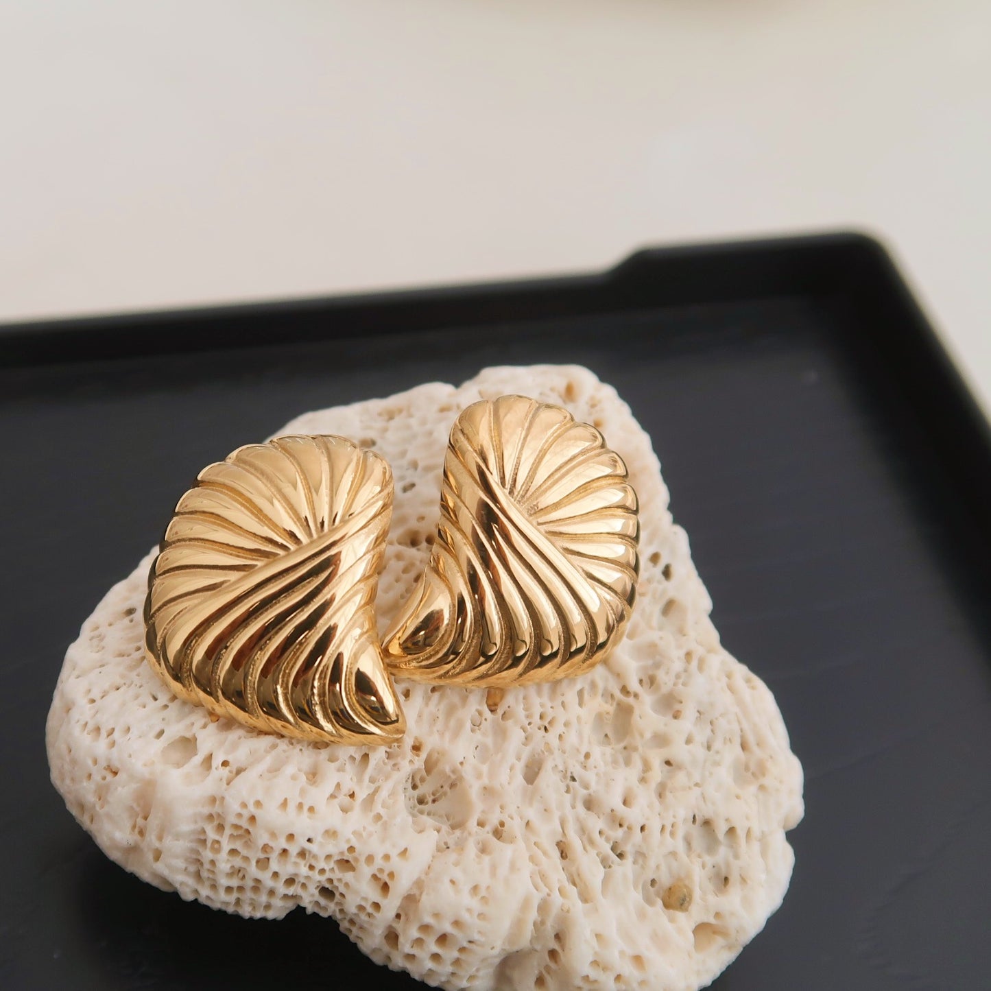 Shell Statement Earrings