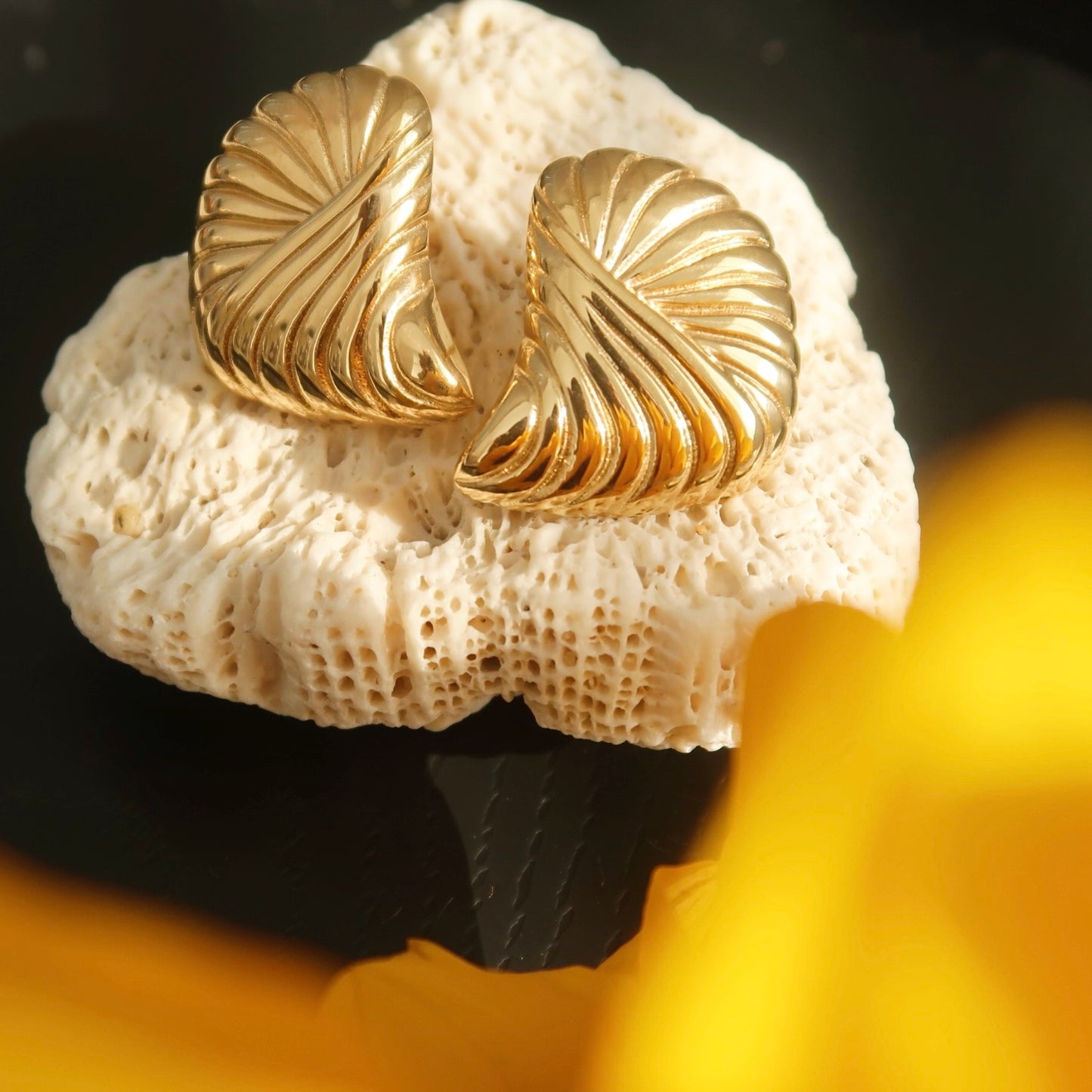 Shell Statement Earrings