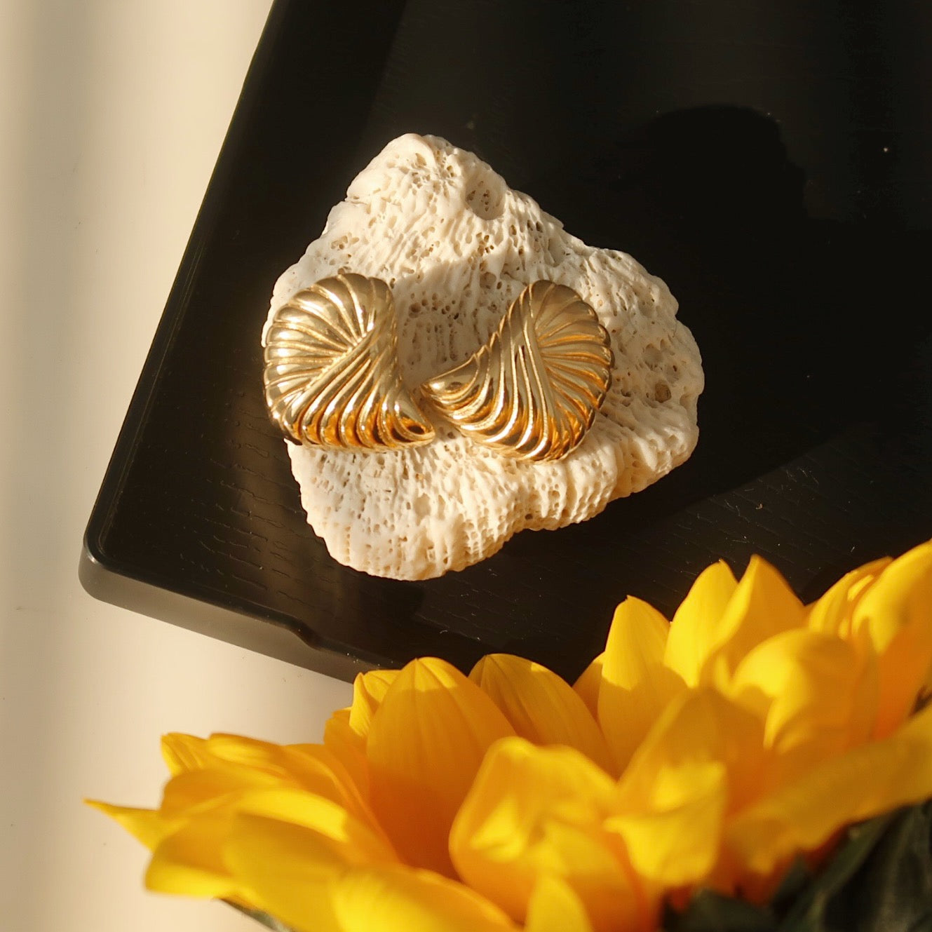 Shell Statement Earrings