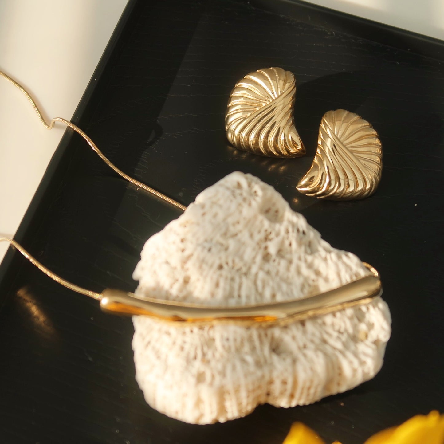 Shell Statement Earrings