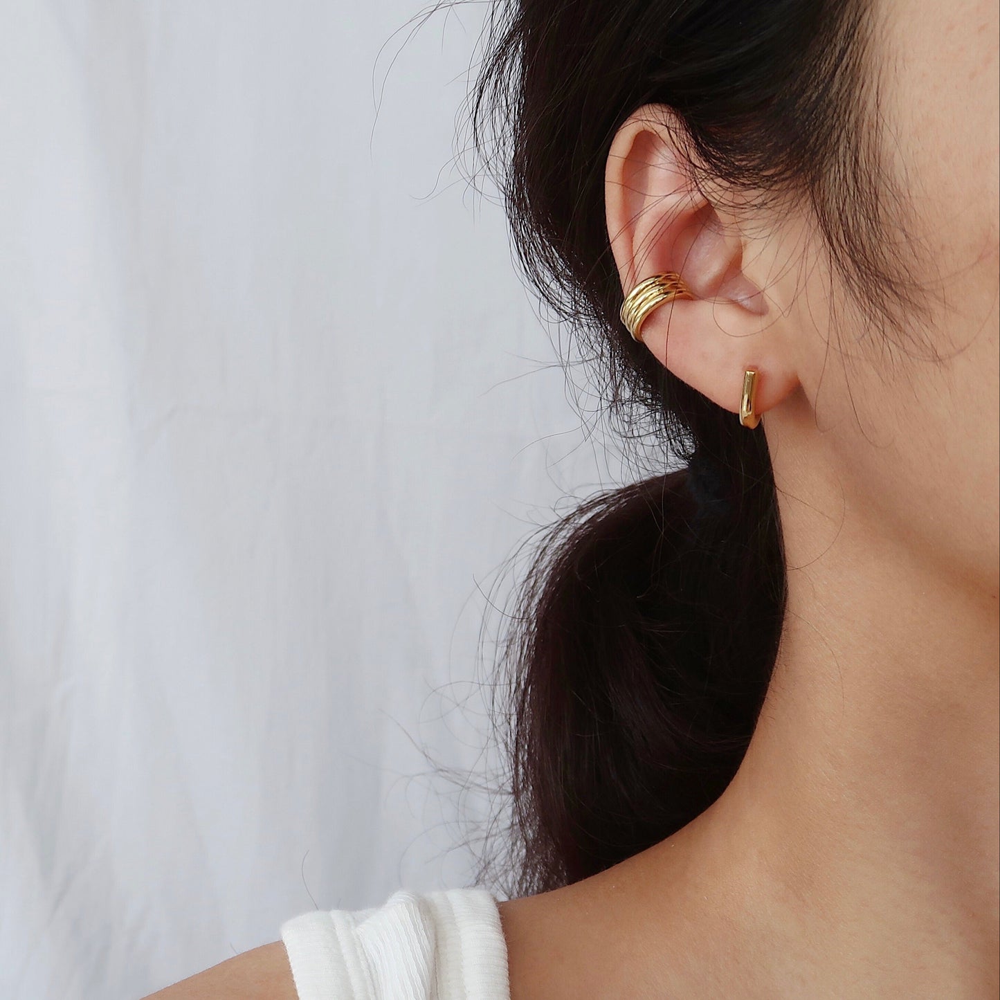 Gold Stackable Ear Cuff