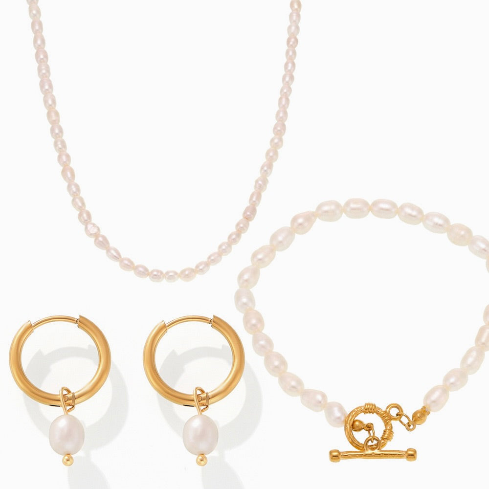 Freshwater Pearl Essence Jewelry Set