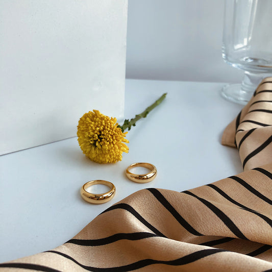 Elegant Gold Slim Ring