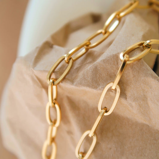 Golden Link Chain Necklace