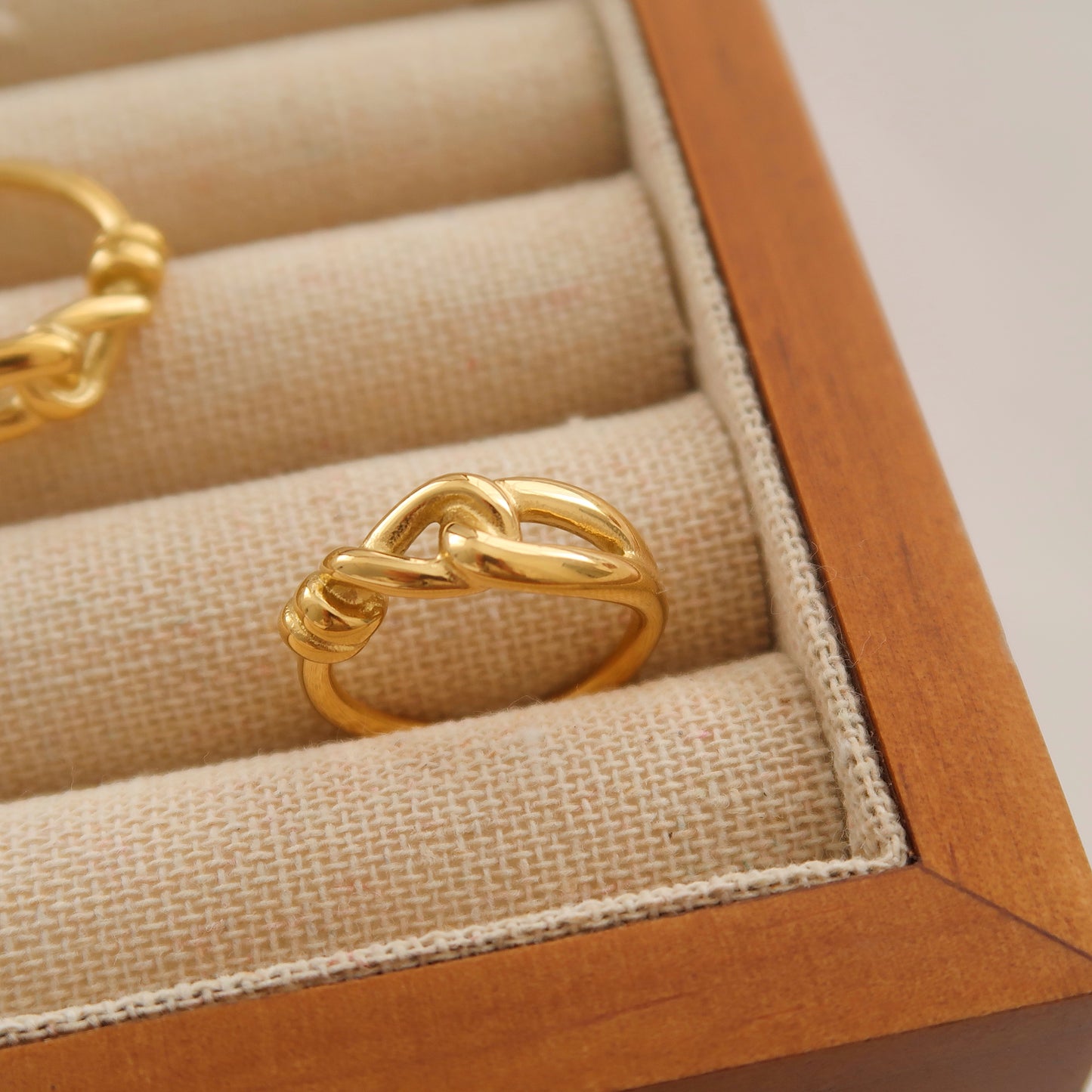 Gold Knot Open Ring