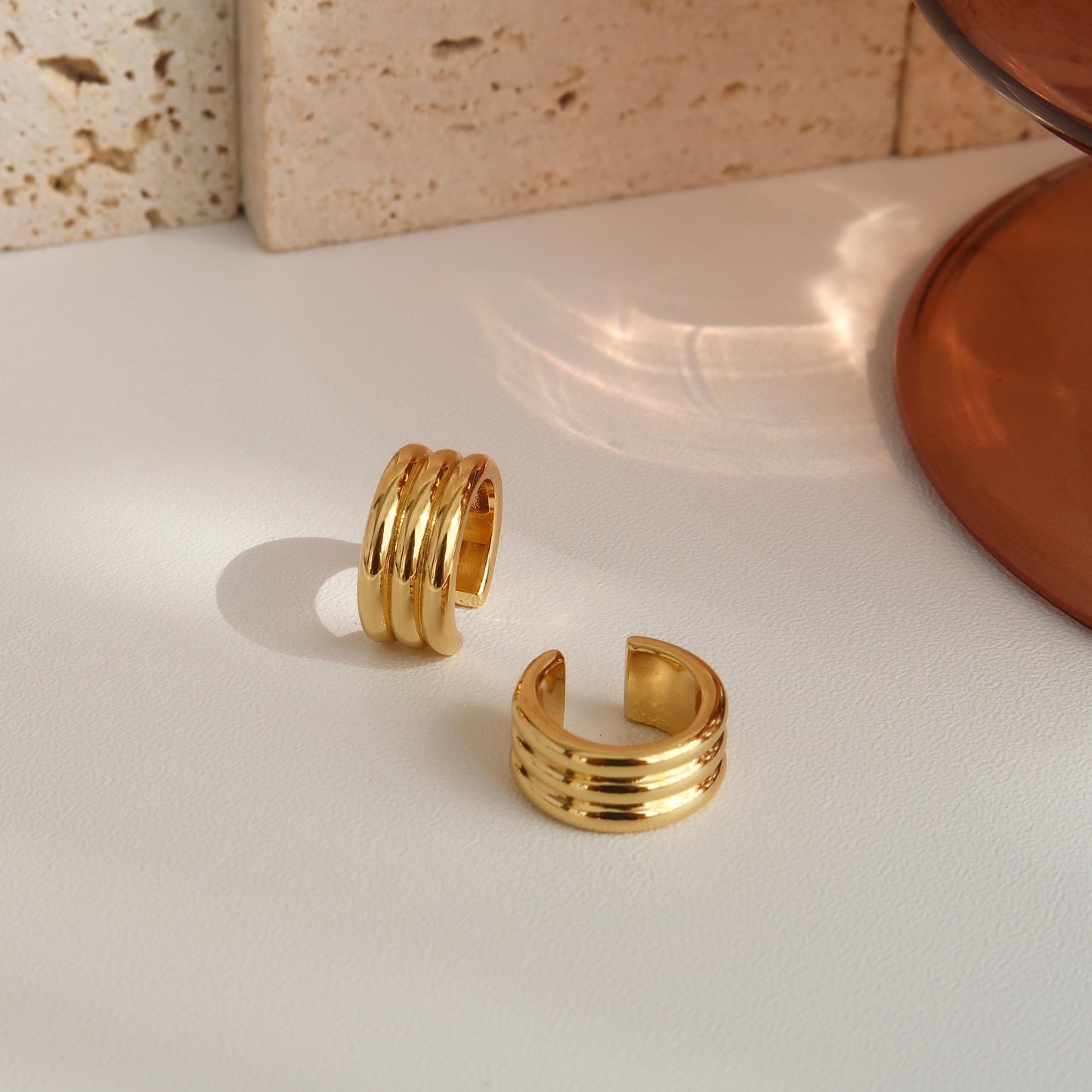 Gold Stackable Ear Cuff