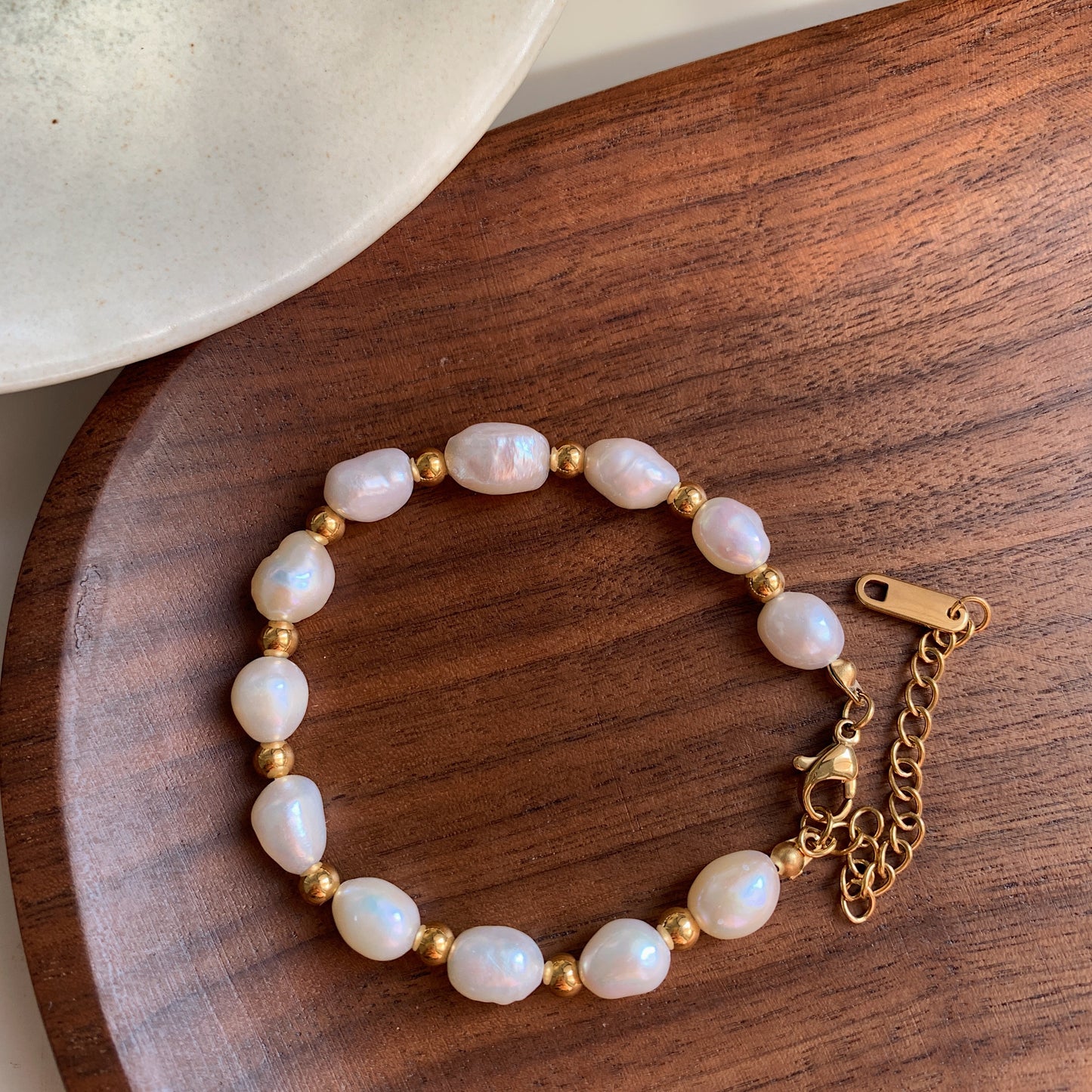 Golden Glow Freshwater Pearl Bracelet